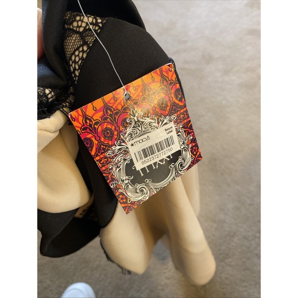 NWT TRIXXI BEIGE/BLACK STRAPLESS MINI DRESS WITH‎ LACE DETAIL SIZE 3 - Picture 14 of 16